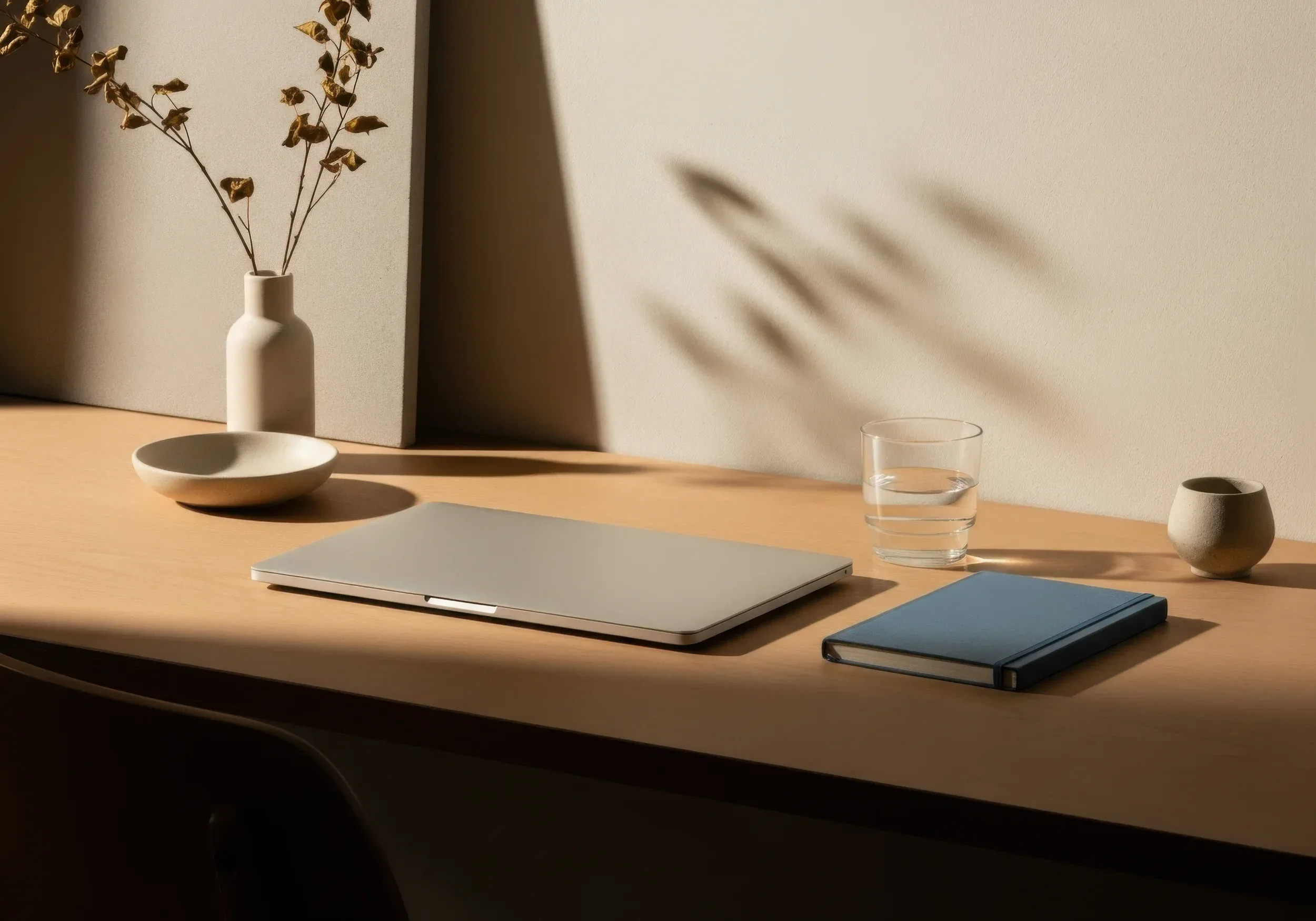 Warm workspace image for custom business content